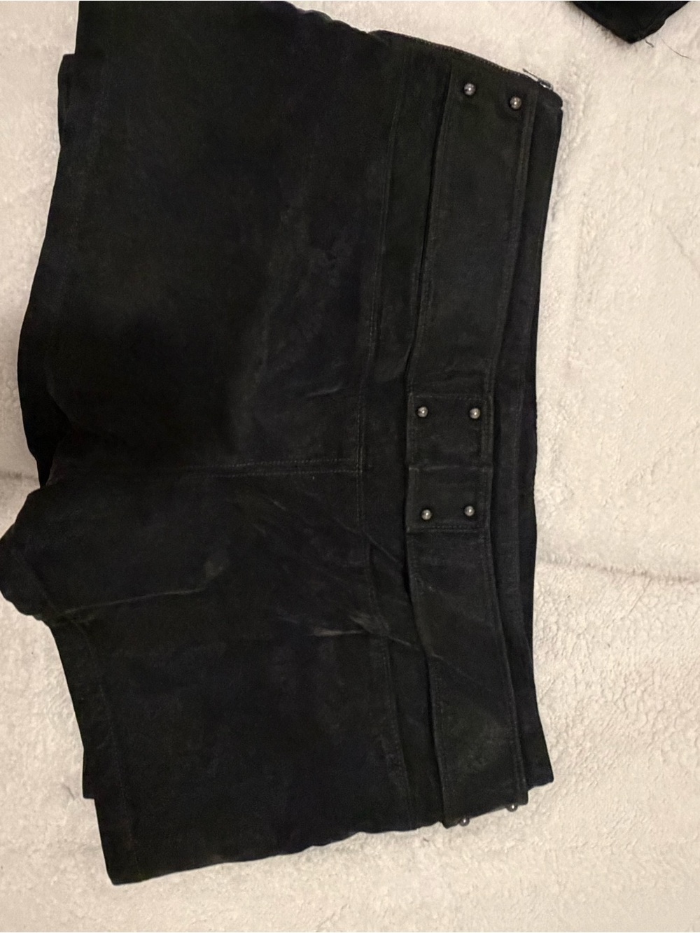 Free People We The Free Micro Mini Suede Cargo Skort - Picture 8 of 11